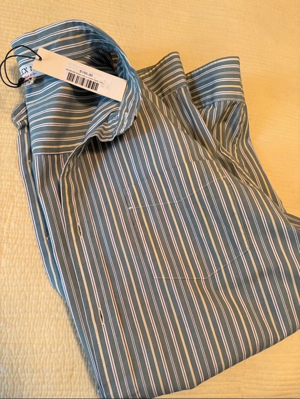 Alex Mill Green Stripe Button Down NWT - Picture 5 of 8
